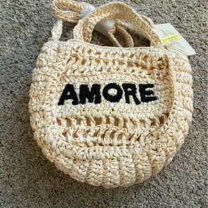 Amore Cream Woven Women's Bag